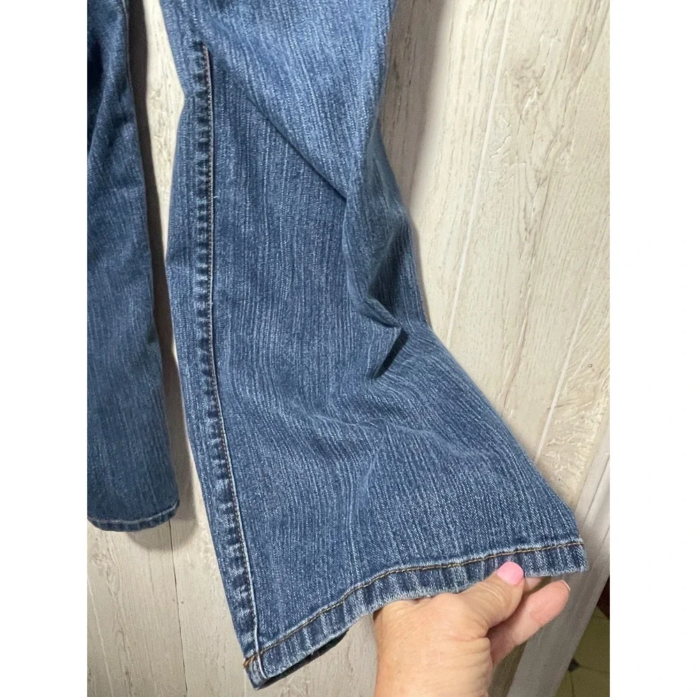 Womens Lane Bryant Tighter Tummy Tech. Embroided Bootcut Denim Plus Size 16 Peti - Picture 2 of 7